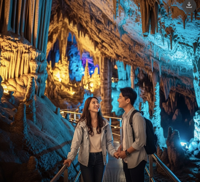 광명동굴 연인 데이트코스(동굴내부)