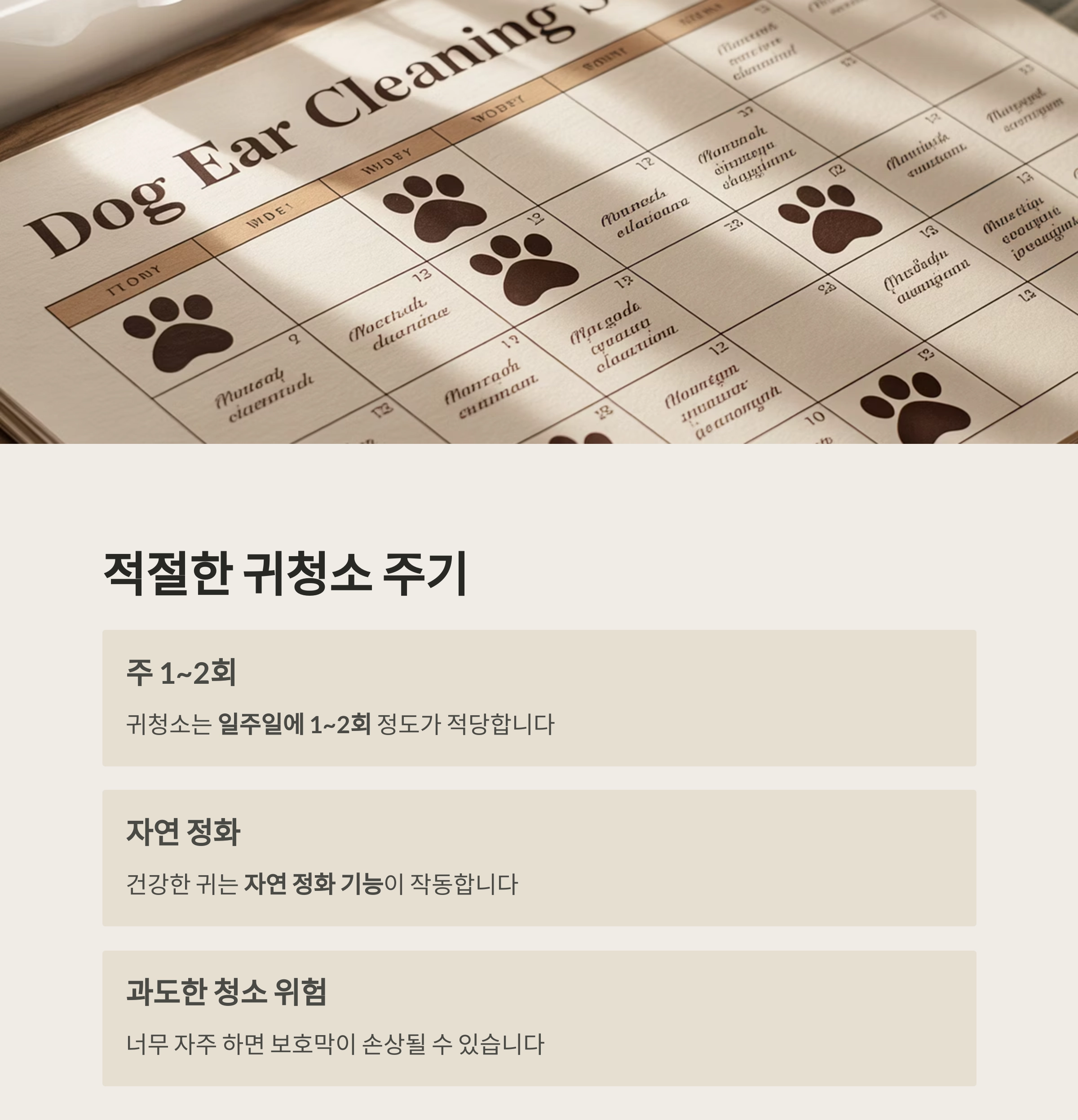 강아지 귀청소, 면봉은 금물! 전용 귀세정제가 필요한 이유