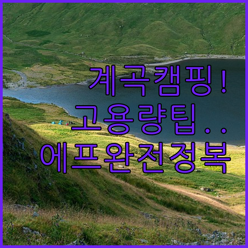 여름 휴가 계곡 캠핑 리큅 에어프라이..