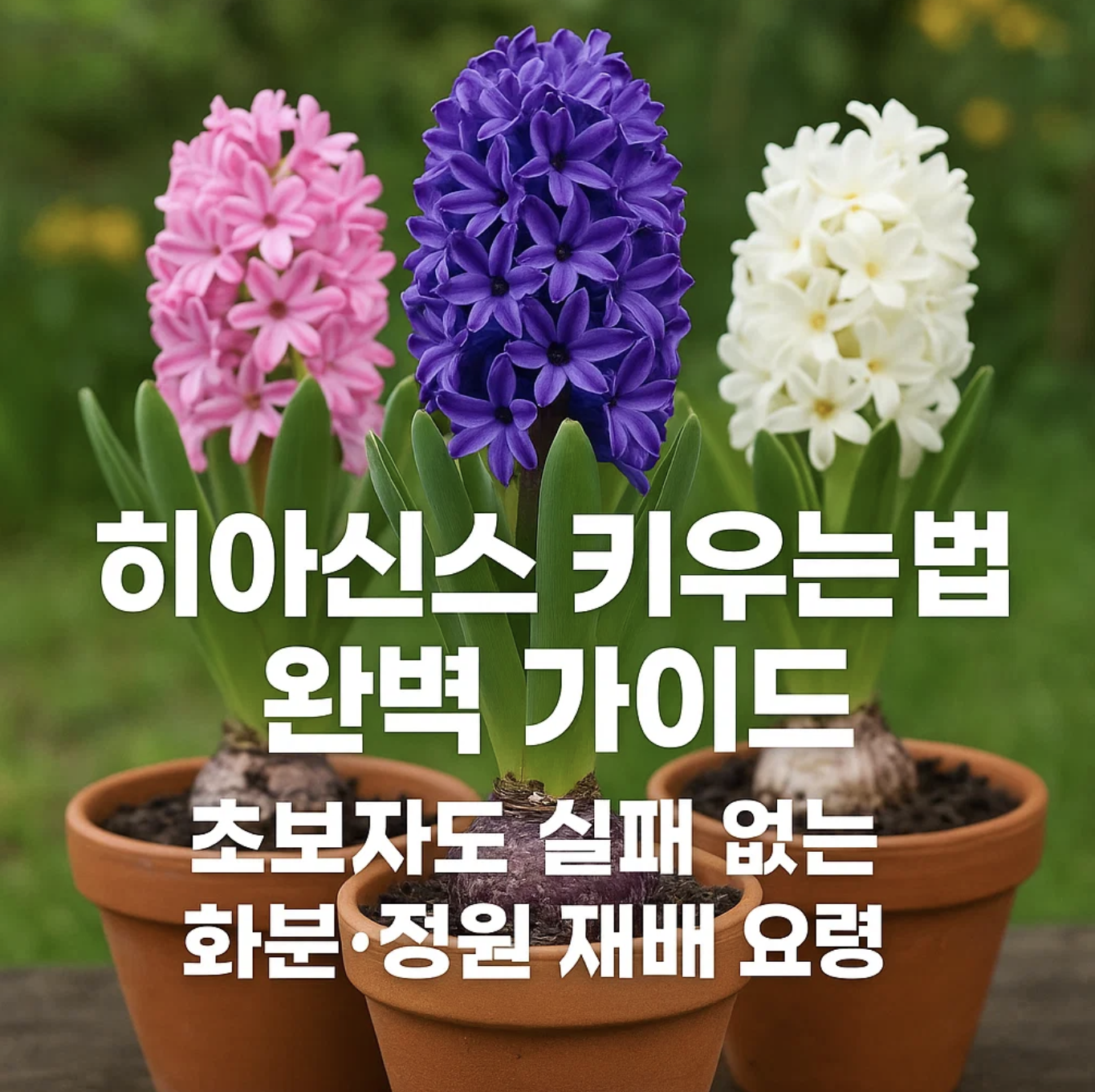 히아신스 키우는 법 완벽 가이드, 초보자도 실패 없는 화분&middot;정원 재배 요령