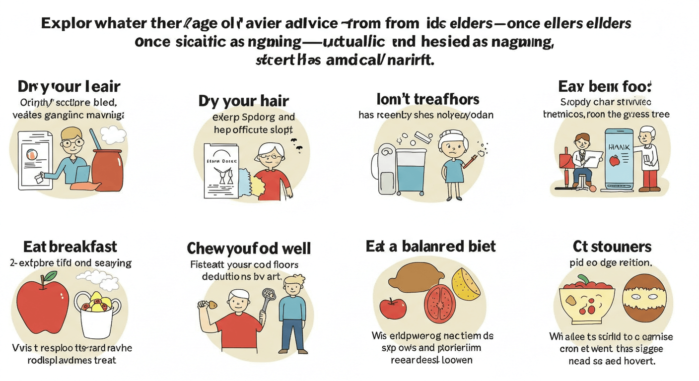 잔소리처럼 들린 과학적인 건강 조언