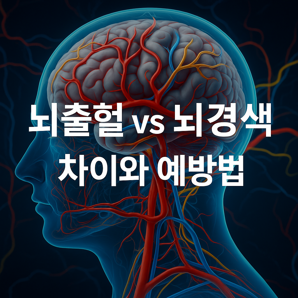 뇌출혈 vs 뇌경색, 차이와 예방법