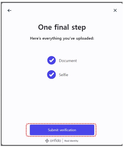 비트겟 KYC 마지막 송부과정