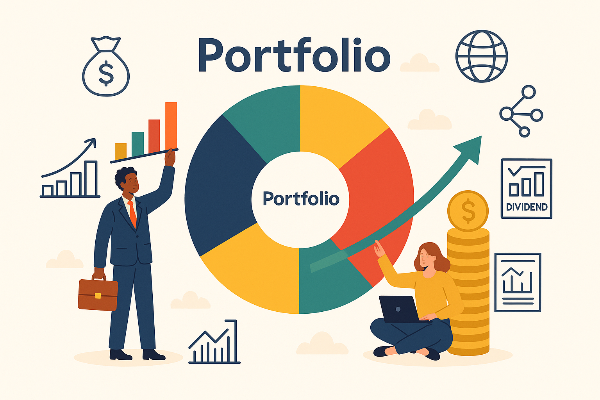 분산 투자 포트폴리오 차트 이미지
