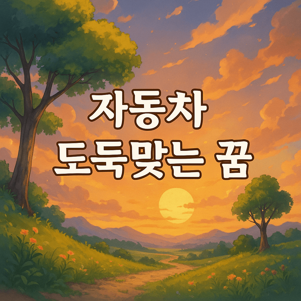 자동차 도둑맞는 꿈 해몽