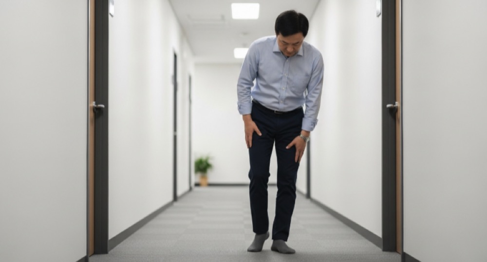 오래 서서 발 통증