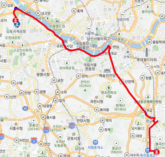 5200번 공항버스 노선