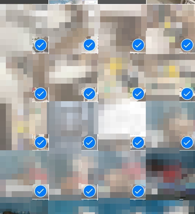 사진 선택 및 완료