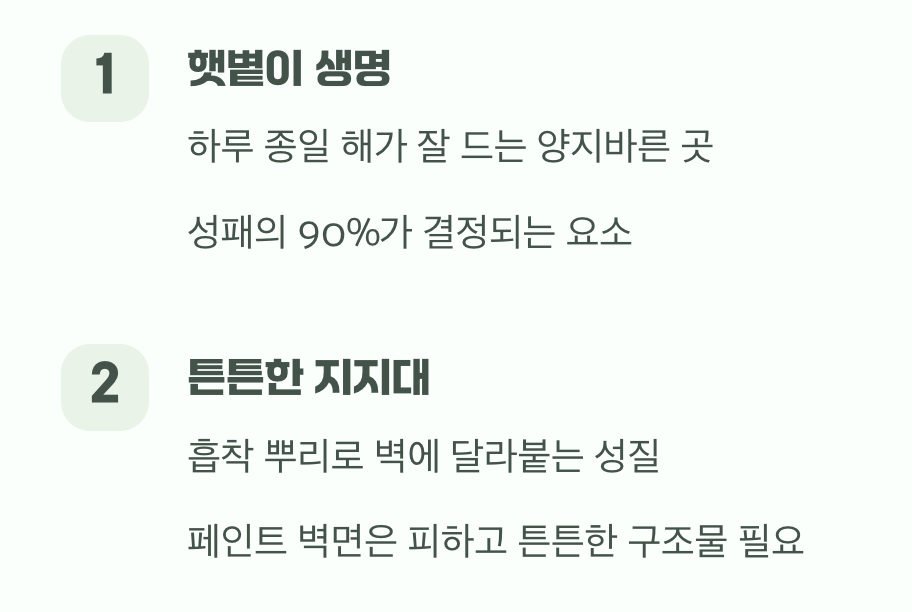 가장 중요한 첫 단추, '심는 장소'
