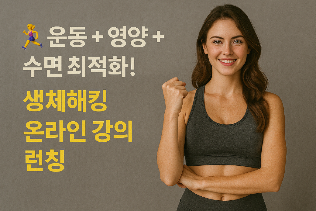 생체해킹 온라인 강의 런칭