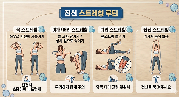 운동 전, 후 스트레칭 가이드