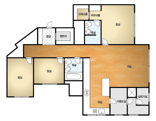84B 타입 평면도