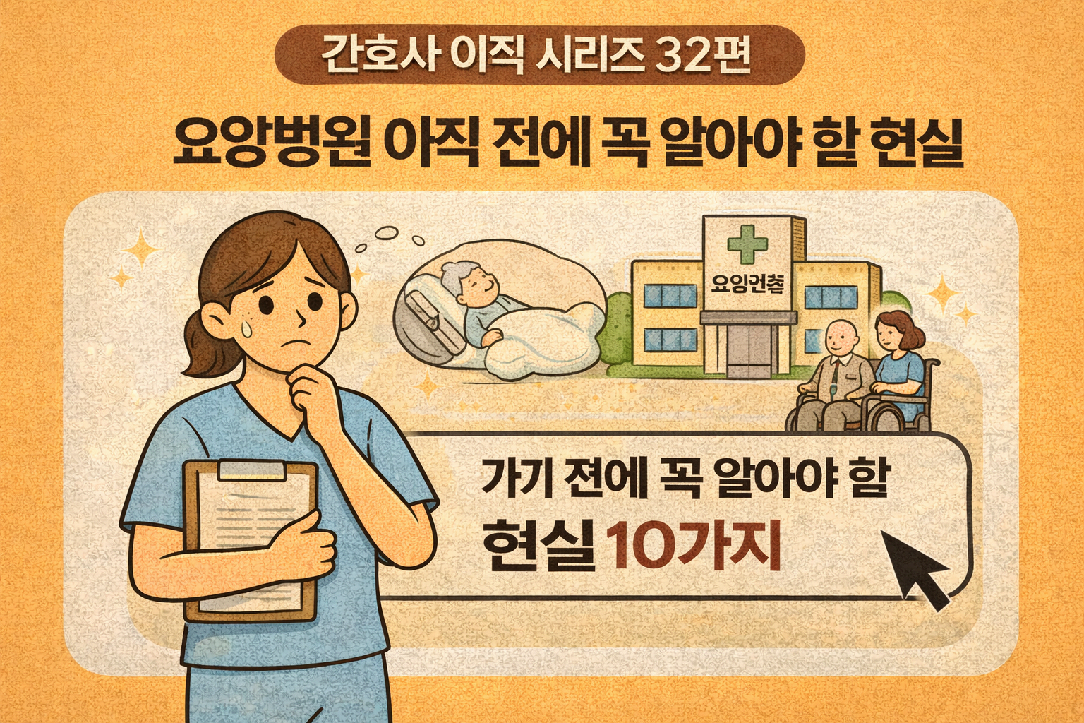 🩺 간호사 이직 시리즈 32편: 요양병원 이직 고민? 가기 전에 꼭 알아야 할 현실 10가지