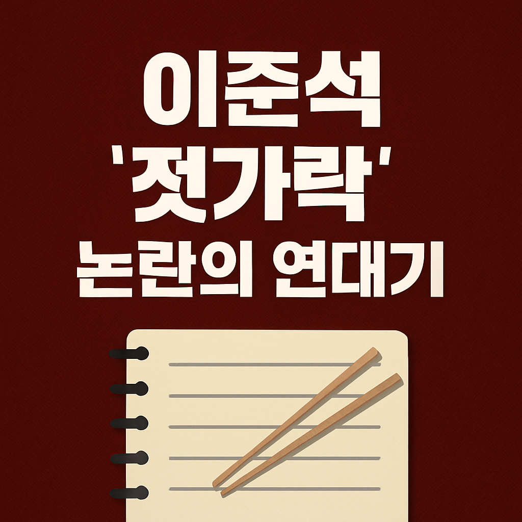 이준석 젓가락