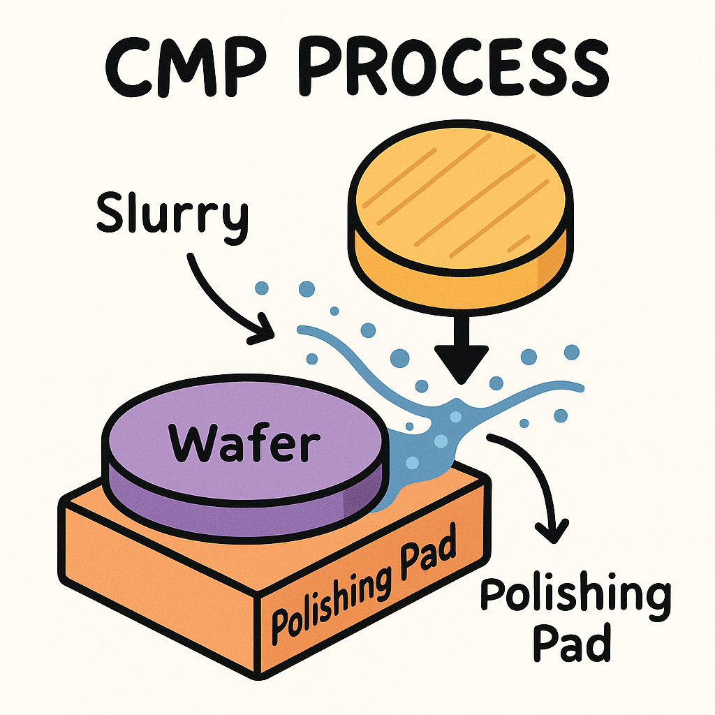 [반도체 공정 기초] CMP(화학기계적 평탕화) 공정 완전 정리 (1) - CMP가 무엇이고, 왜 필수 공정이 되었을까?