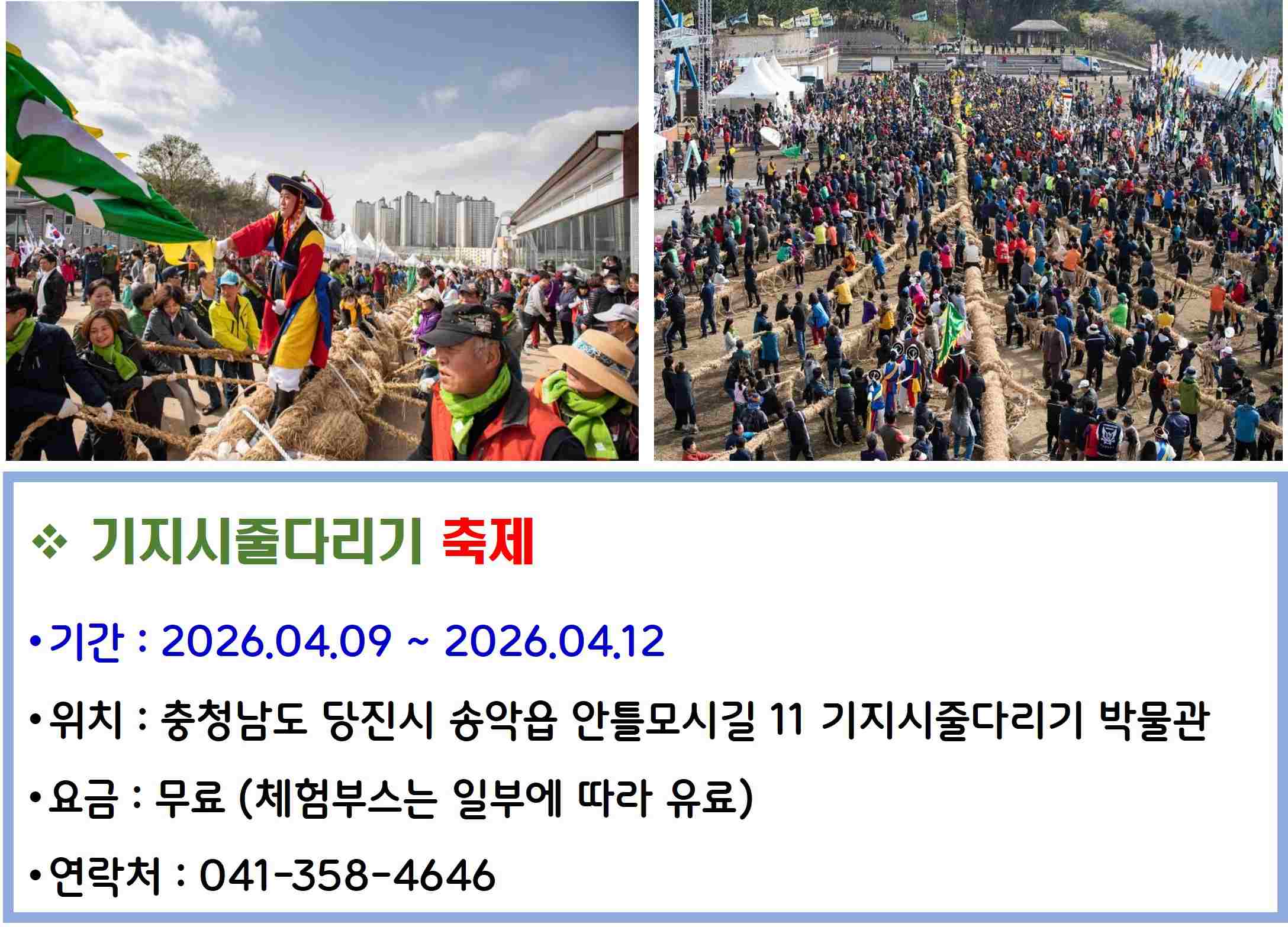 기지시줄다리기 축제