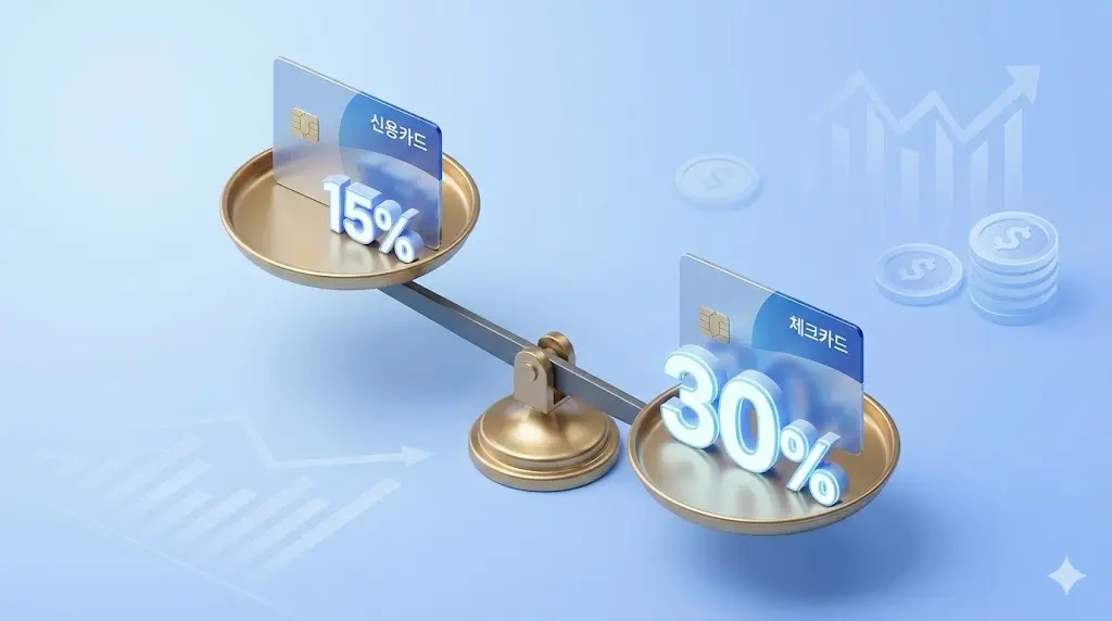 신용카드 vs 체크카드 연말정산