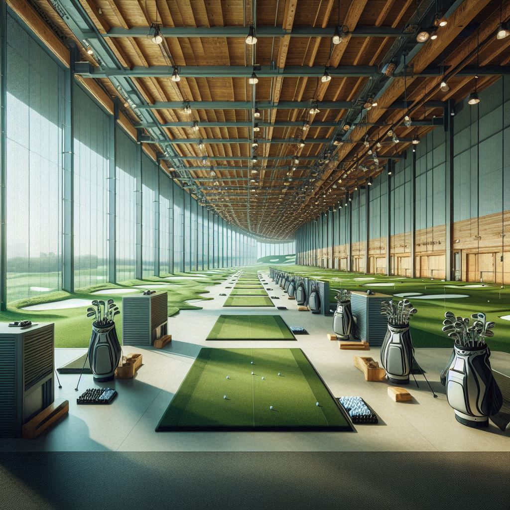 실내골프연습장 배경
