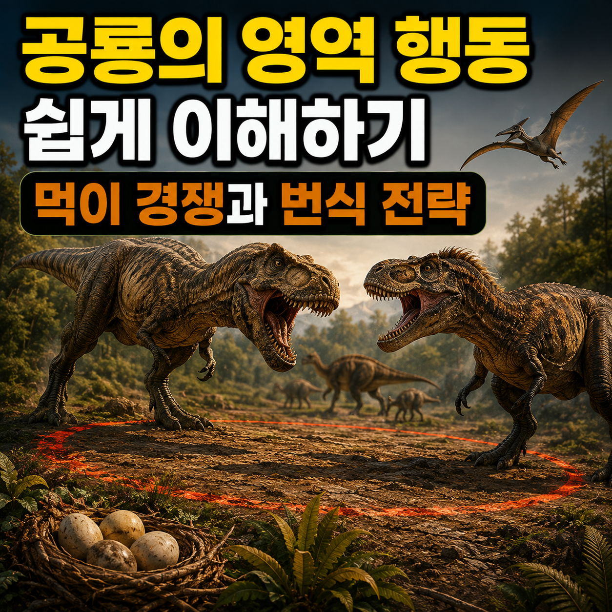 공룡의 영역 행동