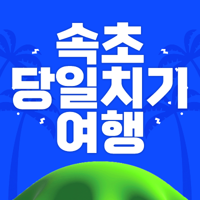 속초 당일치기 여행 배너