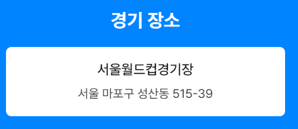 토트넘 서울월드컵경기장 축구