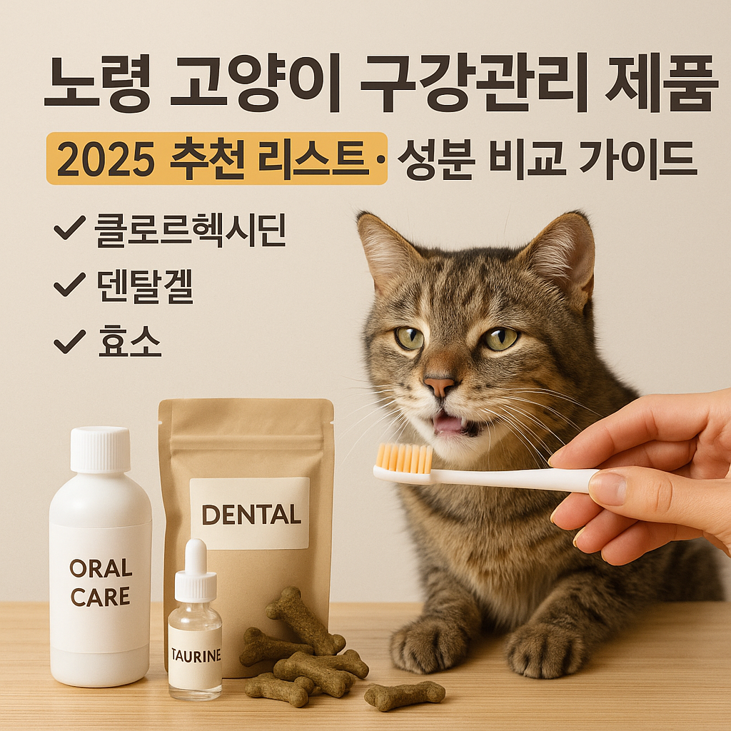 노령 고양이 구강관리 제품 | 2025 추천 리스트·성분 비교 가이드