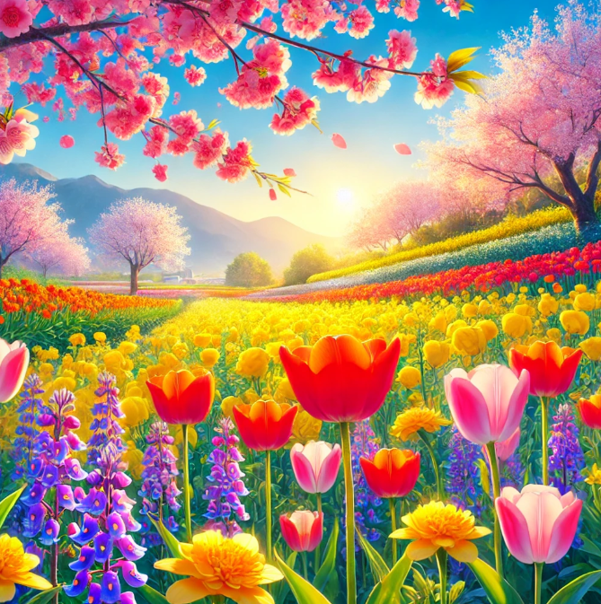 2025년 4월 봄 꽃 벚꽃 유채꽃 튤립 명소