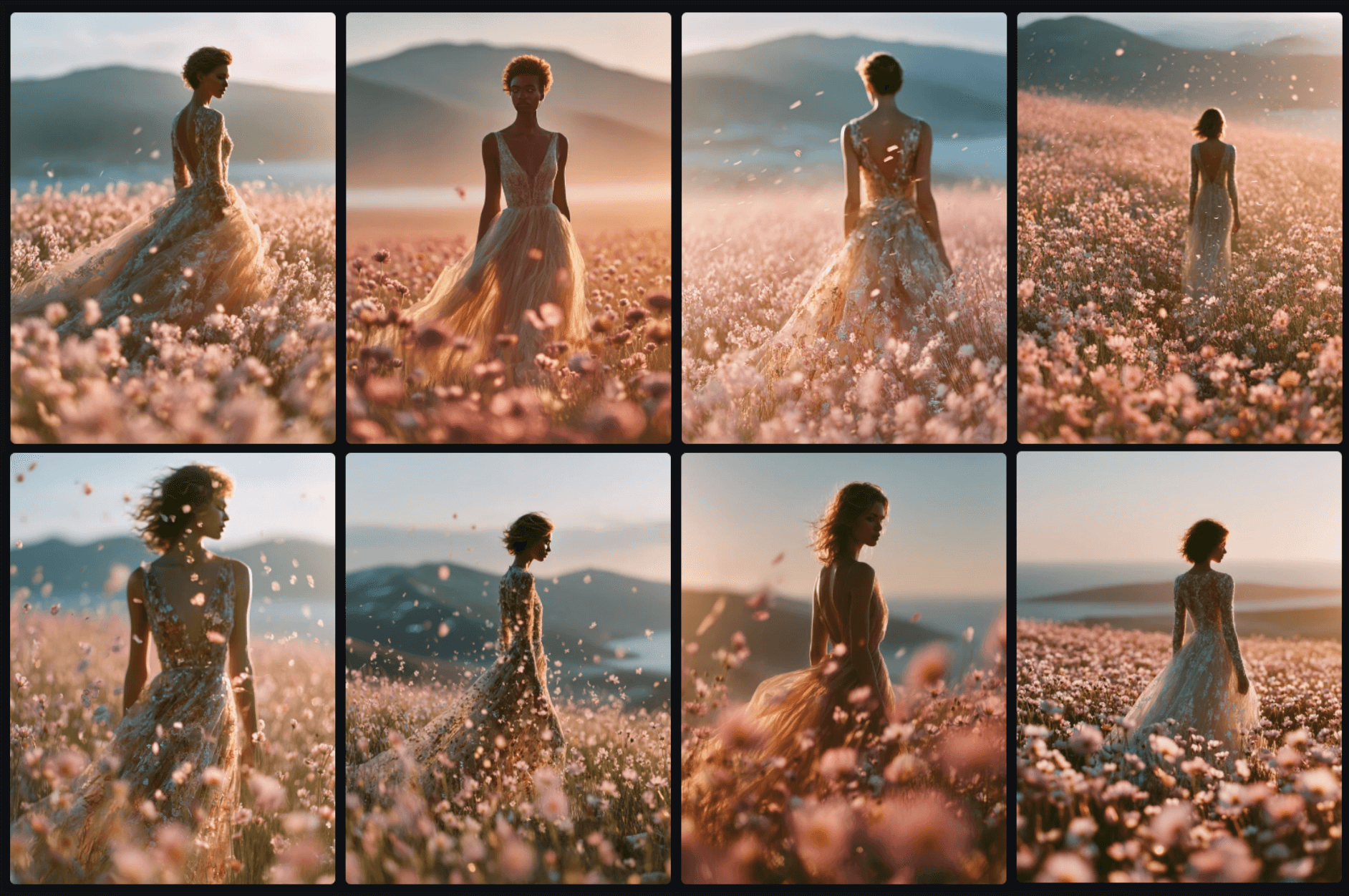 Dreamy 스타일 감성 패션 화보 이미지 예시_Midjourney