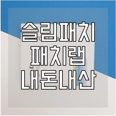 패치랩 내돈내산