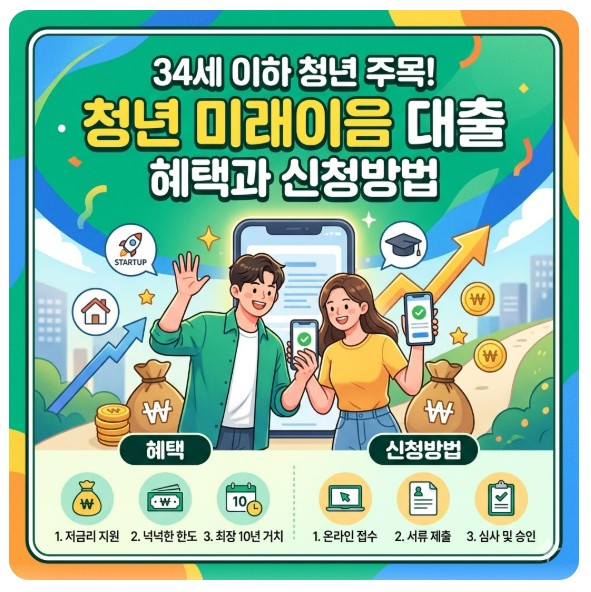 청년 미래이음 대출 혜택과 신청방법
