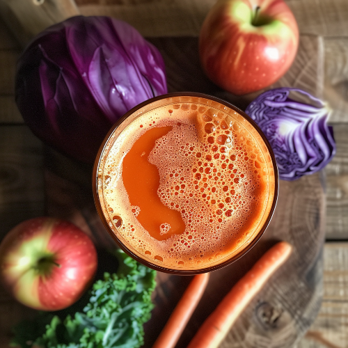 사과 당근 양배추 주스