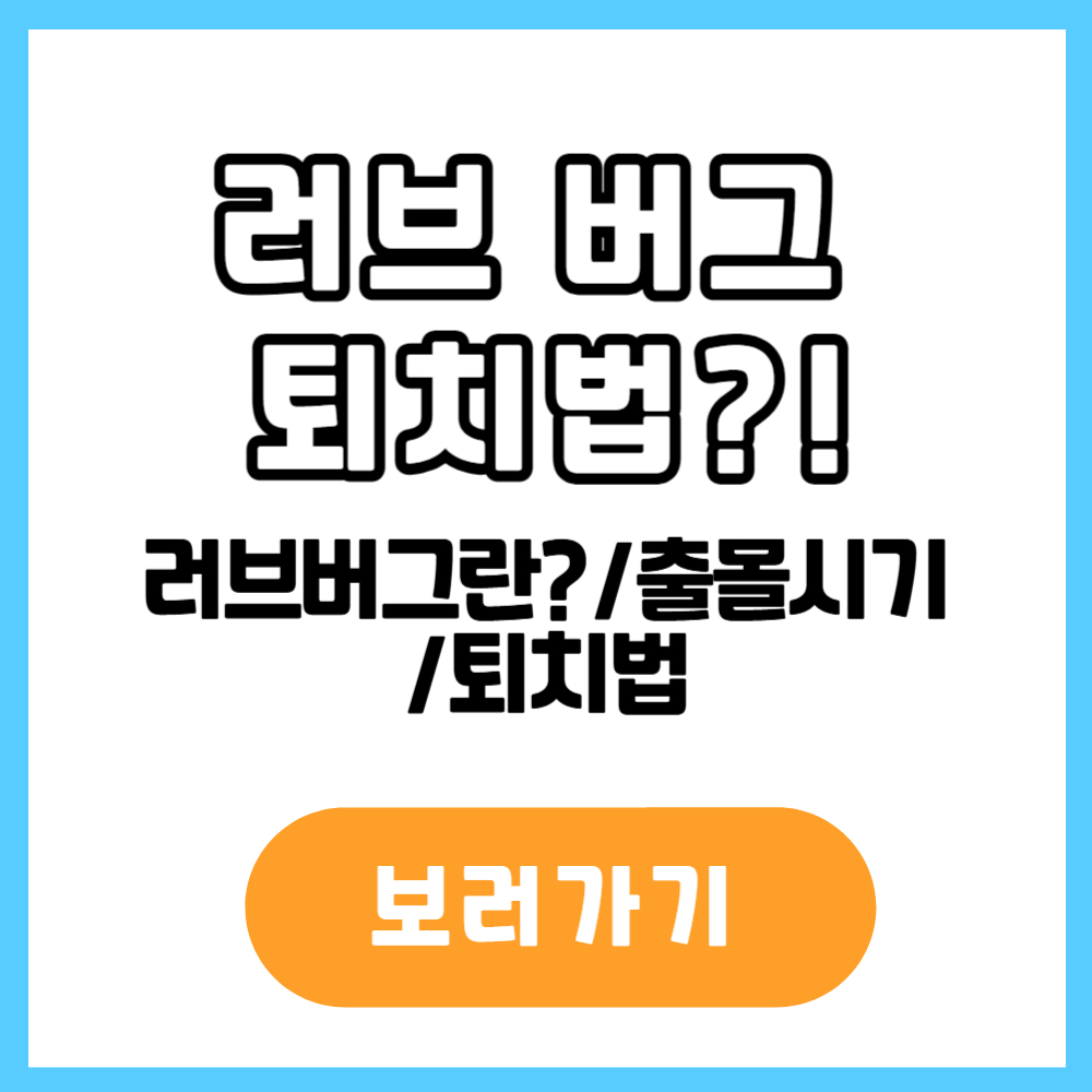 러브버그 퇴치방법