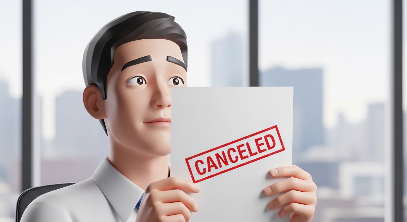 나의 실수로 당첨이 취소되는 경우 (부적격)