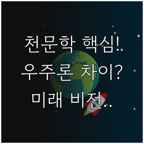 천문학의 모든 것: 연구 범위, 우주..