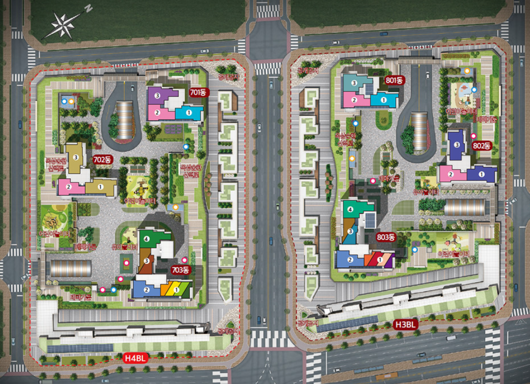 힐스테이트 세종 리버파크 단지 배치도