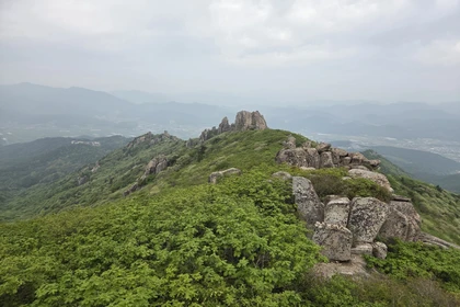 천관산 능선과 기암괴석 풍경3