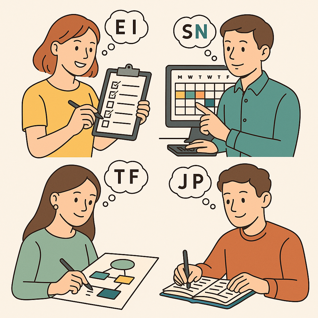 MBTI 16유형 시간관리 비법 총정리: 플래너·목표설정·몰입 전략