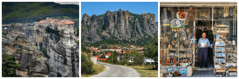 칼람바카 풍경 사진 3개