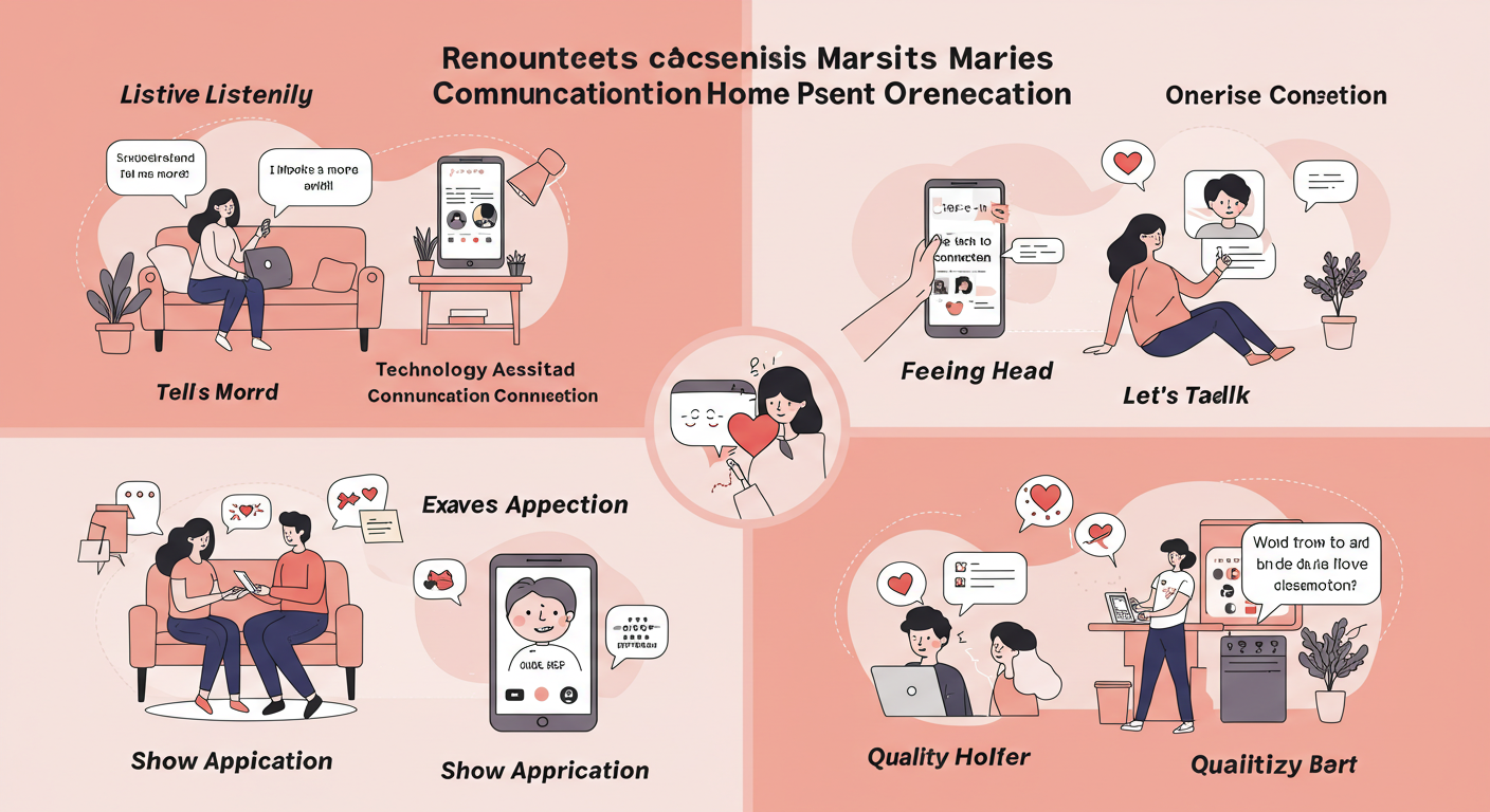 남편과 대화 단절 관련 그림