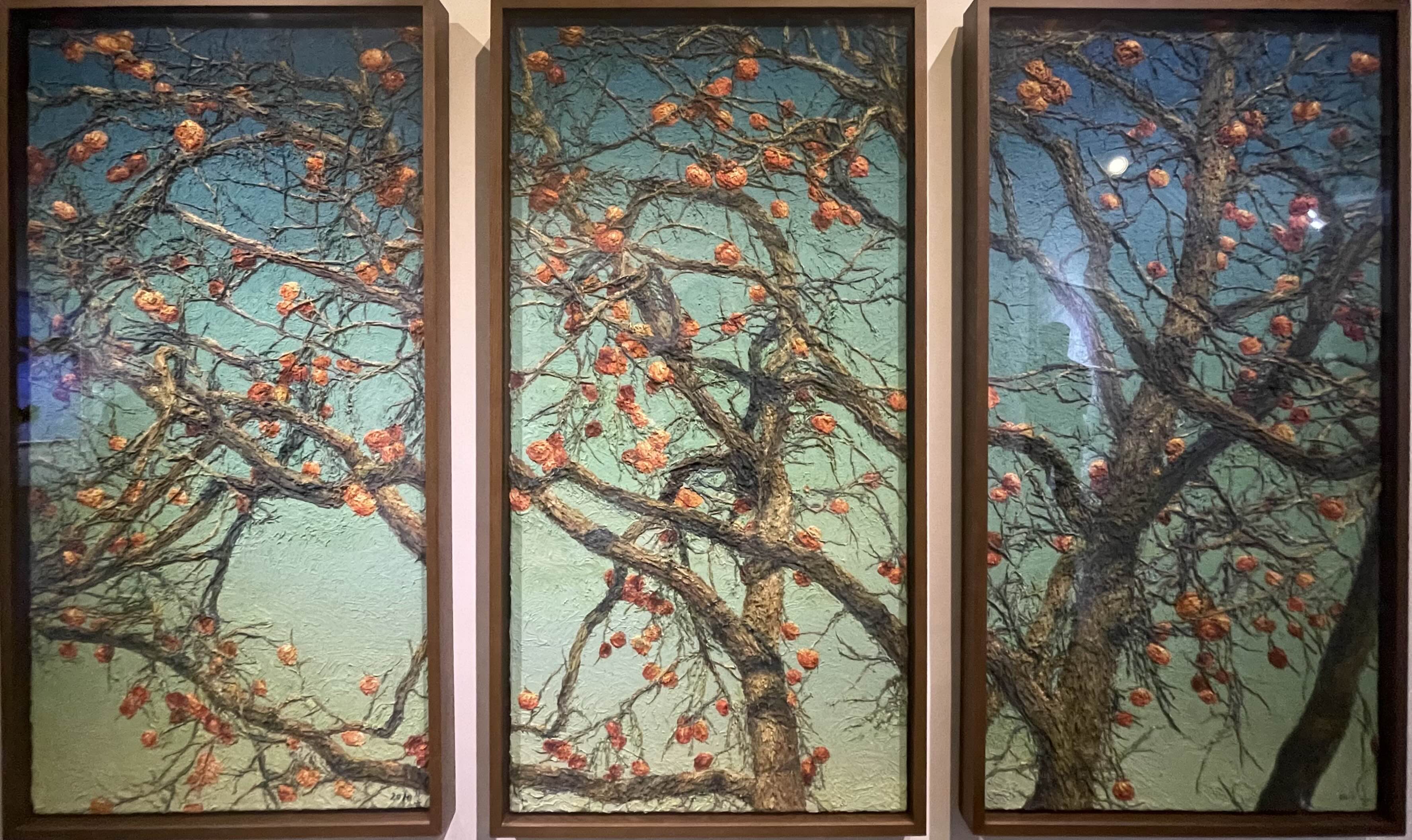 오치균-감 1,2,3 (2010, 캔버스에 아크릴)