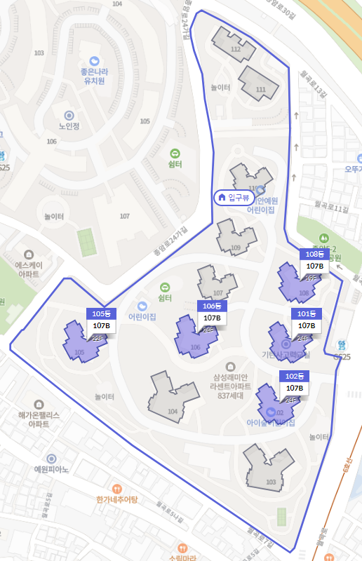 단지배치도