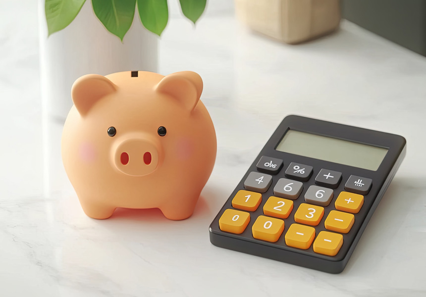 퇴직연금 인출 금액과 세금을 계산하는 모습