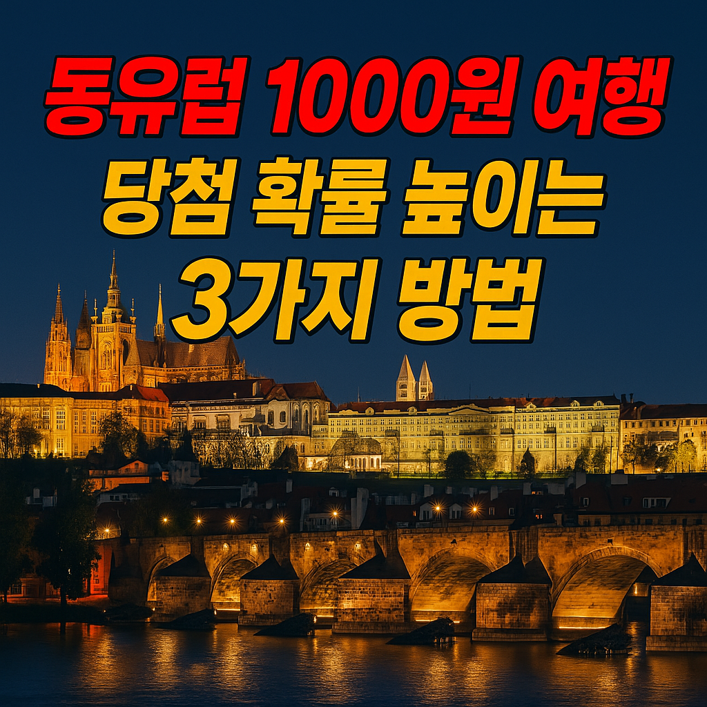동유럽 1000원 여행 신청하기