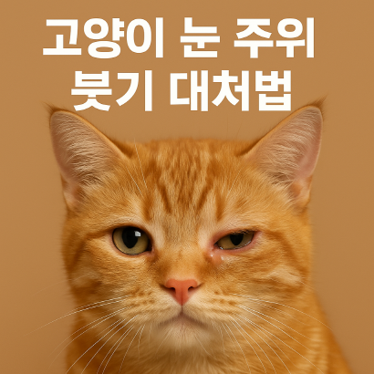 고양이 눈이 갑자기 부었을 때, 응급처치 이렇게 하세요!
