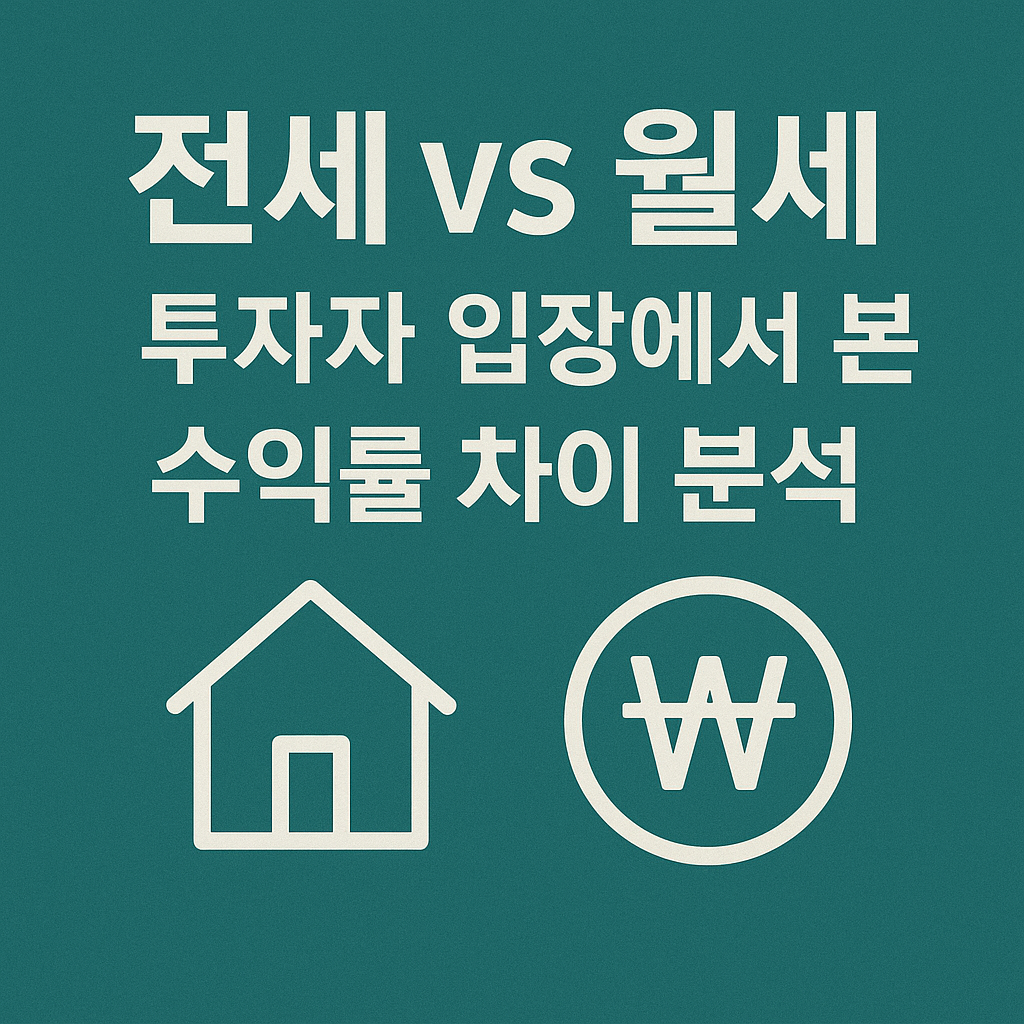 전세 vs 월세