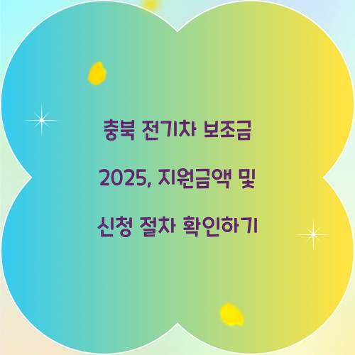 충북 전기차 보조금