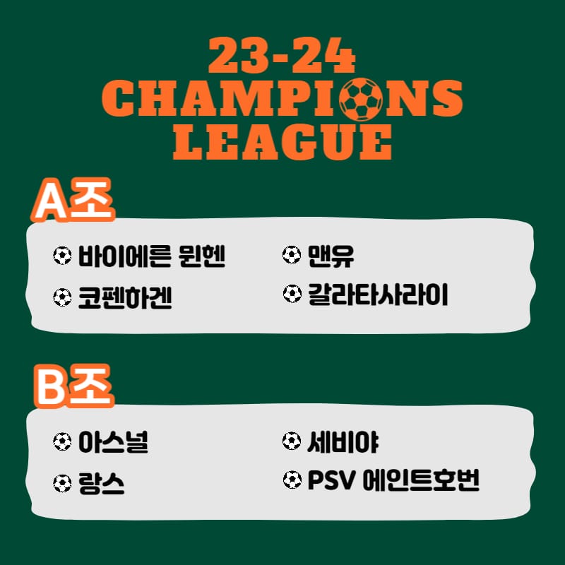 챔피언스리그 조추첨