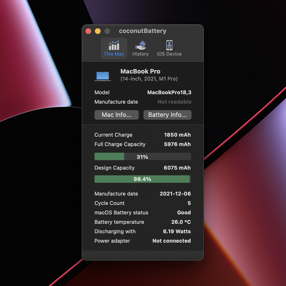 맥북-코코넛-배터리로-배터리-성능-체크-98프로