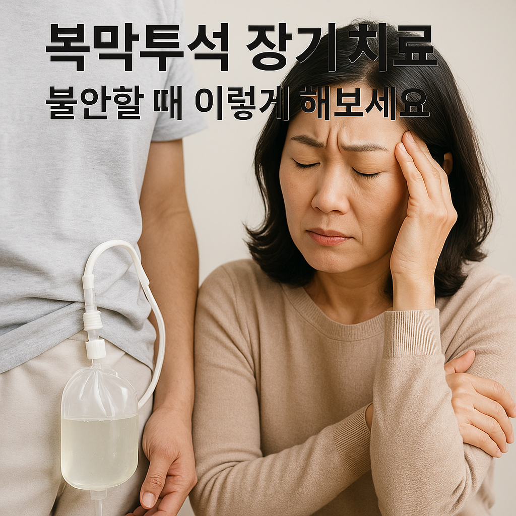복막투석 장기 치료, 불안할 때 이렇게 해보세요