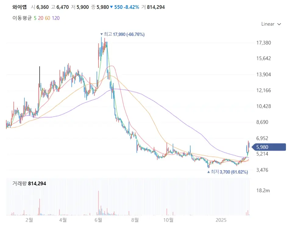 와이랩 주가분석 전망